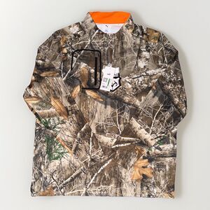 Puma x Realtree Camo Deep Forest 1/4 Zip Pullover Men’s Large UPF 50+ $130 NWT